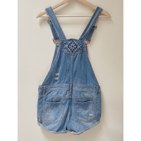 Denim Short Overalls - Picture 2 of 6